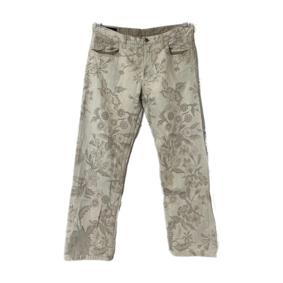 Women’s Floral Button-Fly Skinny Jeans